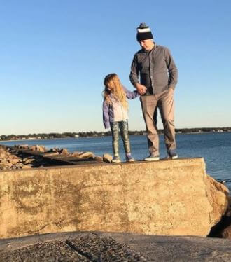 Oona Birbiglia with her father Mike Birbiglia.